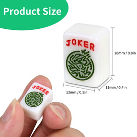 PUSKIDS 0.8-inch Mahjong tiles close-up showing clear numerals for easy identification