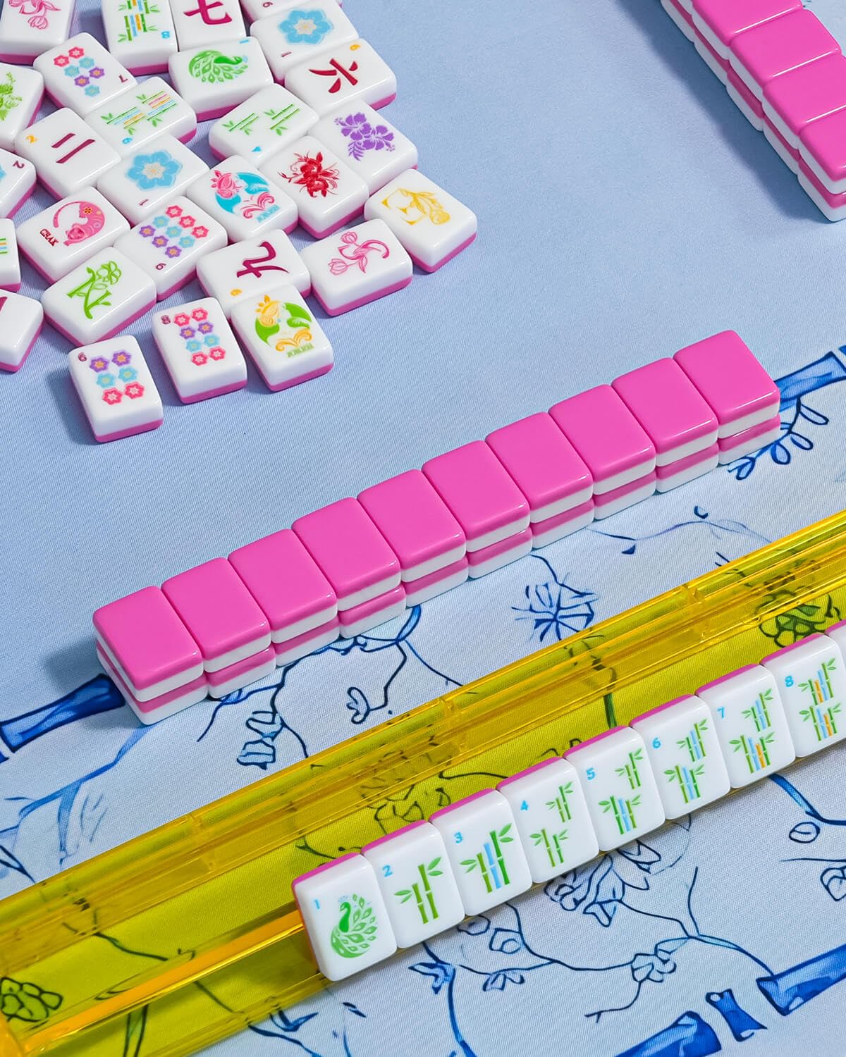 PUSKIDS Blossom pink design display showcasing stylish game night setup.
