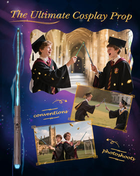 Pussan Wizard Spell Wand suitable for children and adults alike