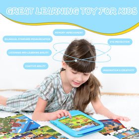 Puzcande 40 themes cards image shows diverse topics like letters and animals.
