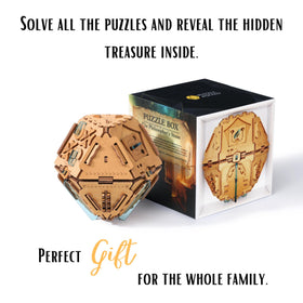 Puzzle Potato gift-ready box with hidden compartments ideal for jewelry or small treasures