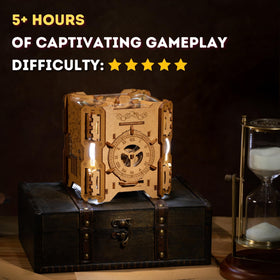 PUZZLE POTATO Tesla Box immersive experience blends electronics with wooden craftsmanship.