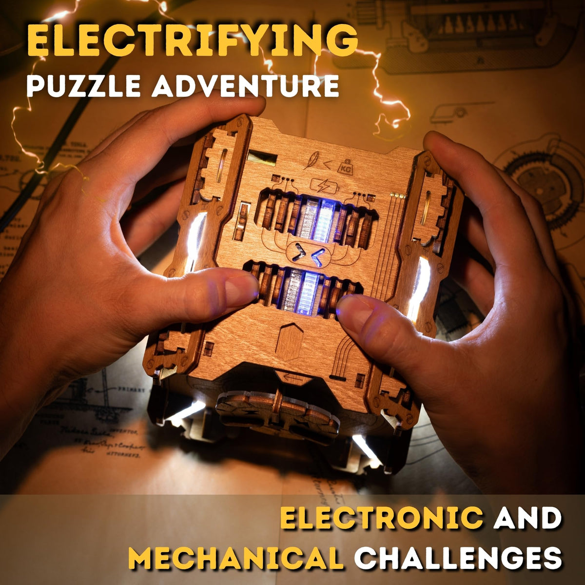 PUZZLE POTATO Tesla Box magnetic interactions engage players during a tactile solve.