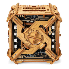 PUZZLE POTATO Tesla Box opening hatch reveals hidden sequence for a dramatic gift.