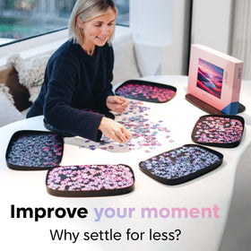 Puzzlup open-edge design aids quick piece retrieval during solving.