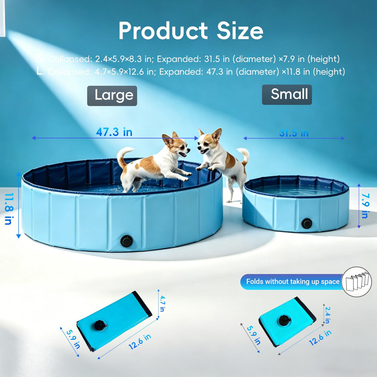 Pwvivjoi durable PVC pit with non-slip bottom for safe play.