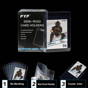 P.Y.P Protect You Play sleeves protect baseball cards with dust-free visibility.