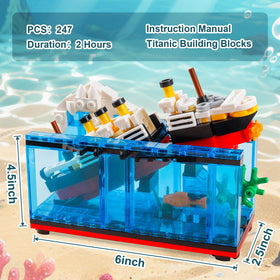 PYPIBAWLY Titanic ship broken in half — detailed design sparks imaginative storytelling