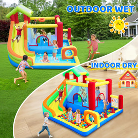 PZGEQ Bounce House ball pit encourages imaginative, social play
