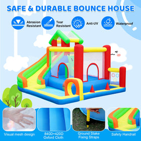 PZGEQ Bounce House basketball hoop supports active shooting and competition