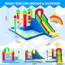 PZGEQ Bounce House indoor-outdoor use for year-round fun in any space