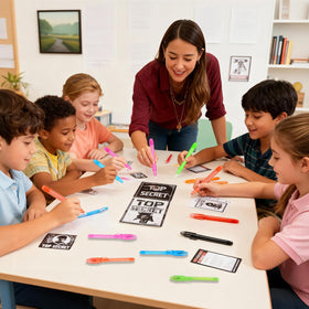 QANIY birthday and holiday activity with secret note play idea.