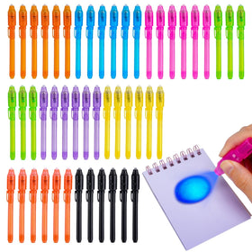 QANIY invisible ink pen with UV light reveals secret notes for kids.