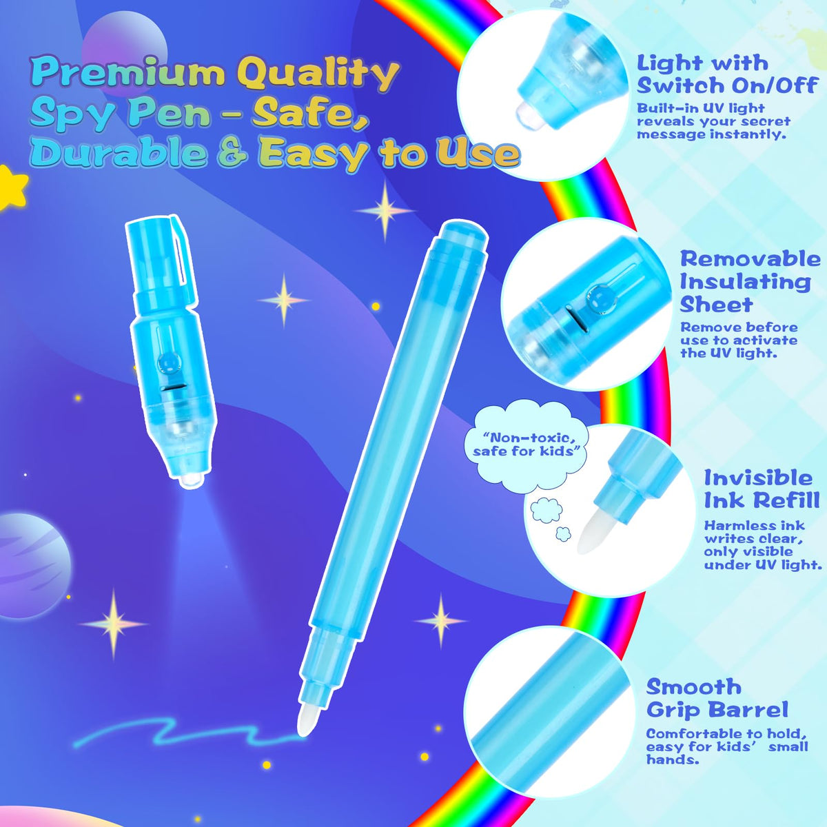 QANIY spy gear invisible marker shown for imaginative play.