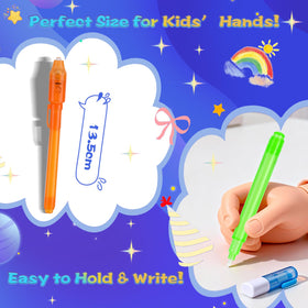 QANIY UV light reveals hidden messages on paper for fun notes.