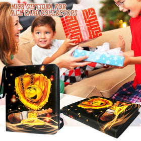 QANYYO binder fits Yu-Gi-Oh!, Magic and baseball cards for easy collection display.