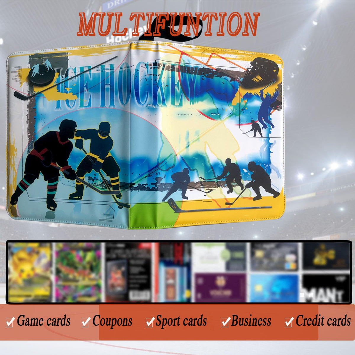 QANYYO compatible with YuGiOh, Magic the Gathering, football and baseball cards.