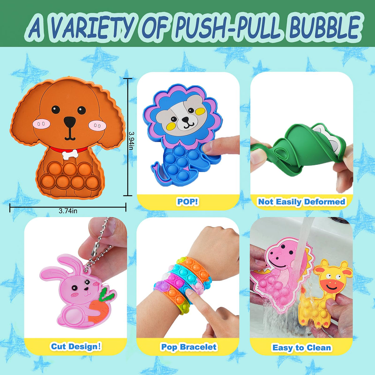 QATITP pop bubble pack offers satisfying sensory popping for focus.