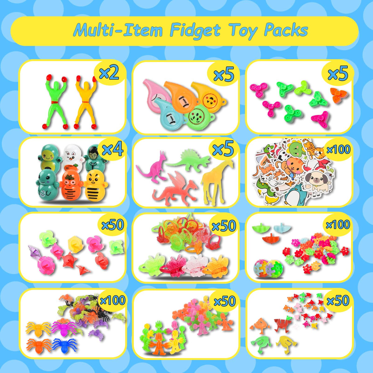 QATITP Pop Bubble variety pack offers satisfying sensory play for kids.