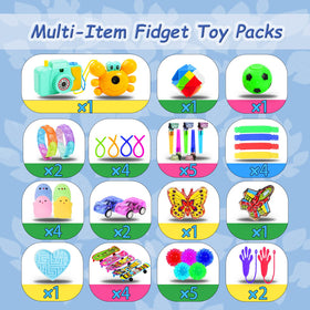 QATITP prize box for kids with varied toys for parties and events.