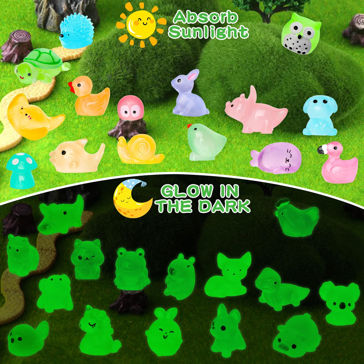 QAUYETM luminous owls add dusk ambience to dollhouses and displays