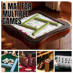 QAWRZZPR Flowers Mahjong Mat easy to wipe clean after spills