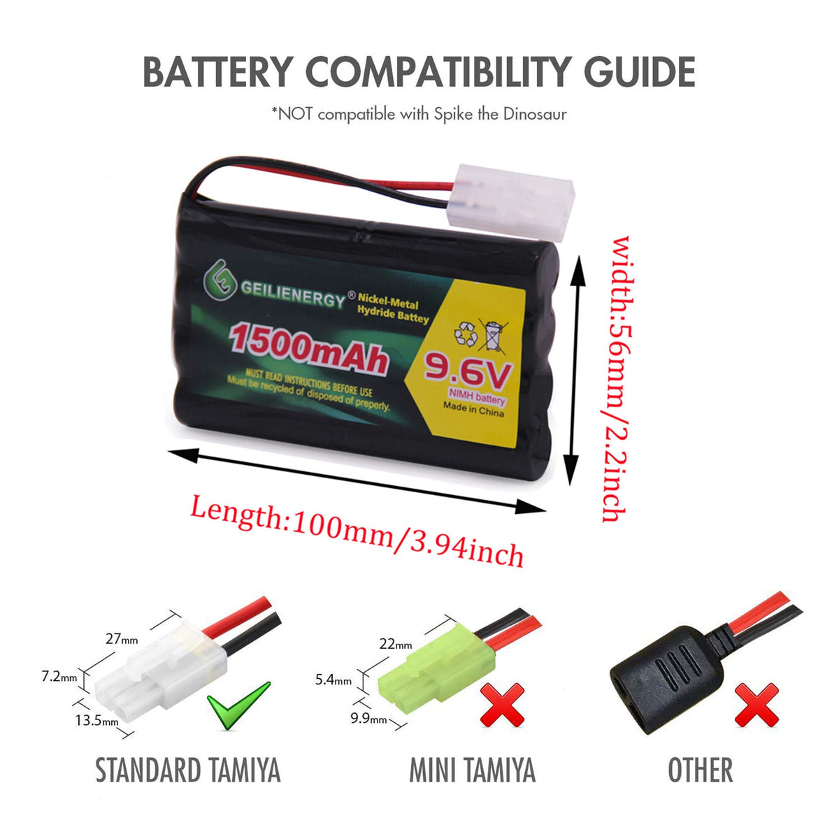 QBLPOWER 8 AA Ni-MH battery pack, compact design suited for multiple mounts.