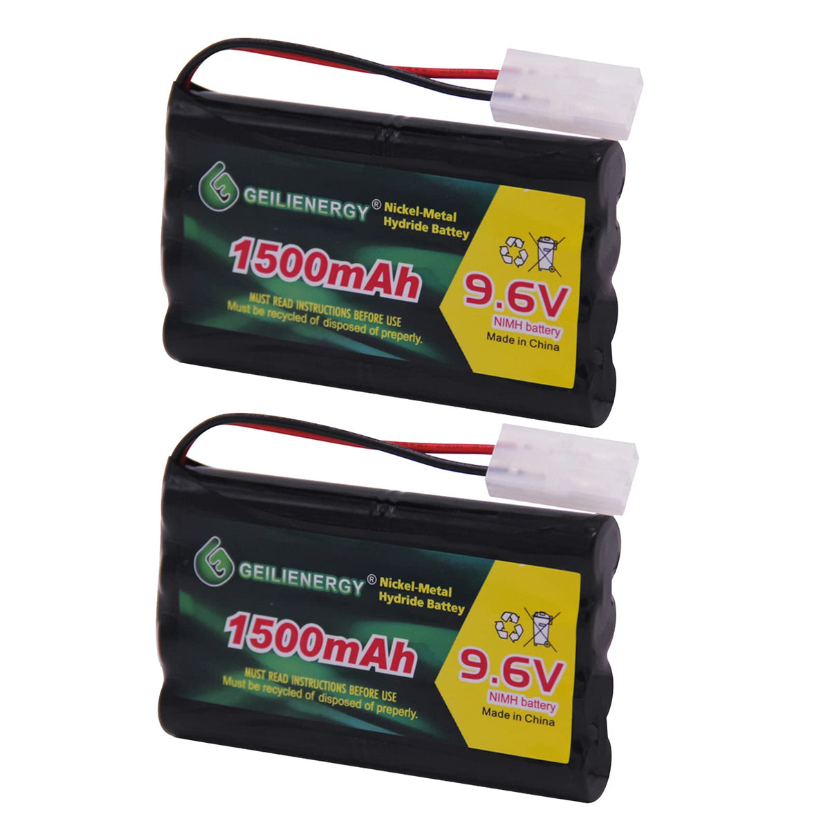 QBLPOWER 9.6V Ni-MH battery pack powers RC cars and boats with reliable energy.