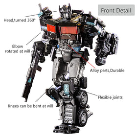 QCCX robot toy transforms into truck for dynamic role play.