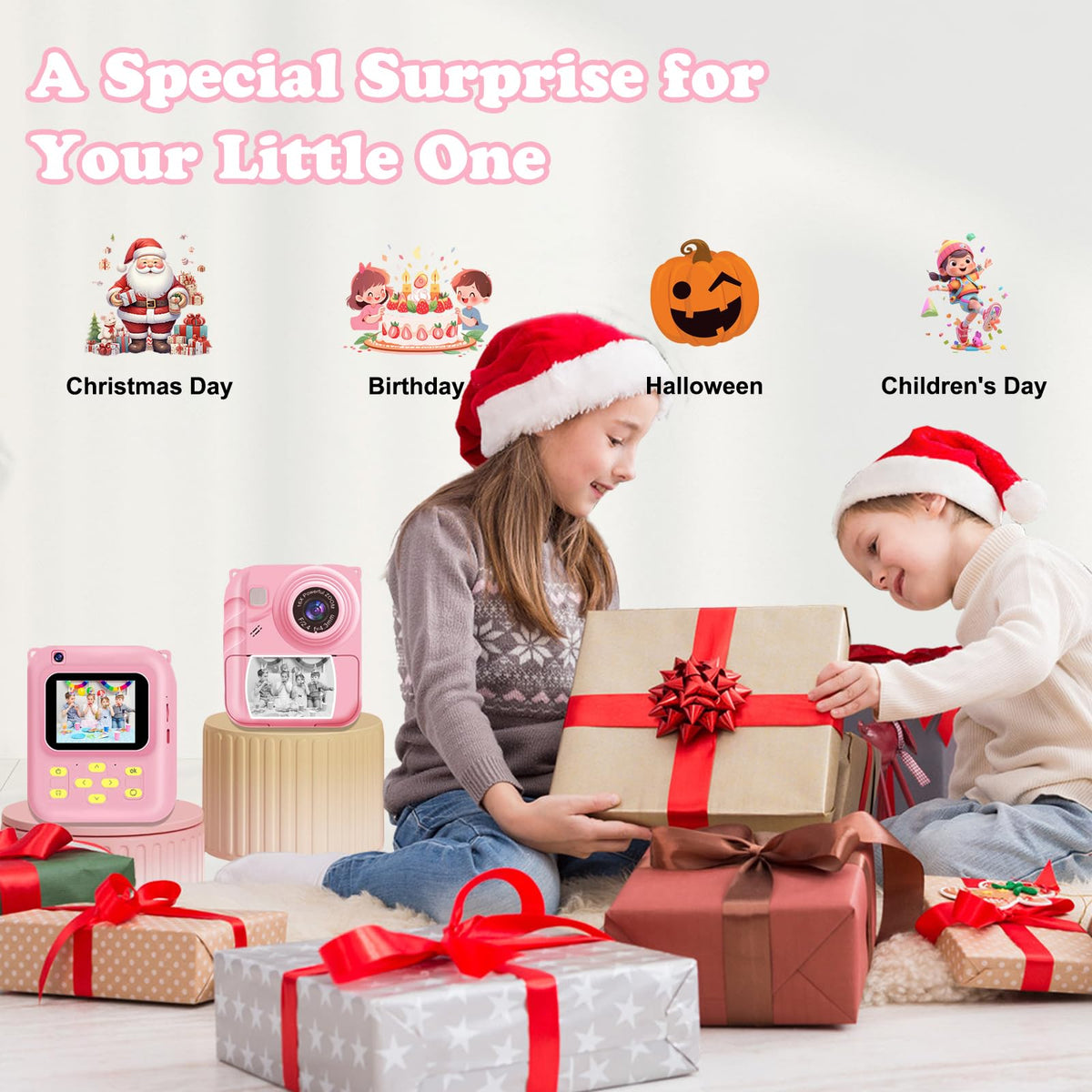 QDH built-in games, filters, and music spark creative play.