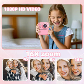 QDH camera’s lightweight, impact-resistant body suits active kids.