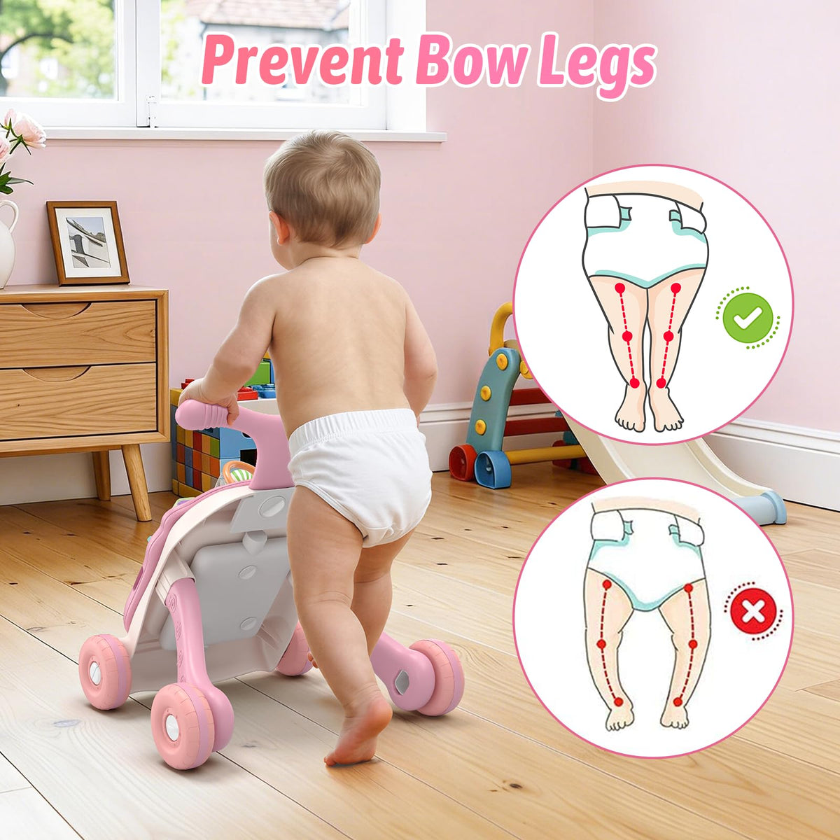 QDRAGON 3-in-1 walker with stable triangle frame for steady support.