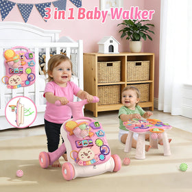 QDRAGON pink table mode promotes sit-to-stand play and cognitive engagement.