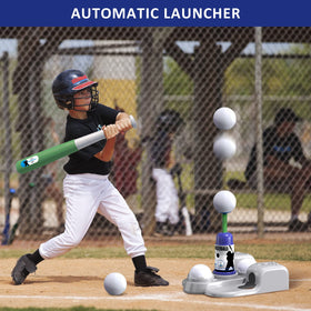 QDRAGON adjustable batting tee grows with kids for varied hitting heights.
