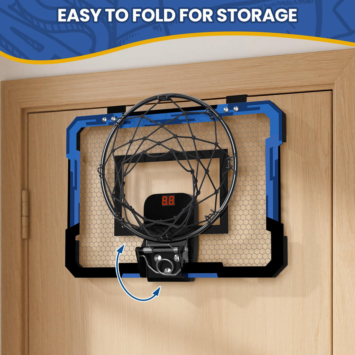 QDRAGON hoop with a steel rim delivers sturdy dunk-like action