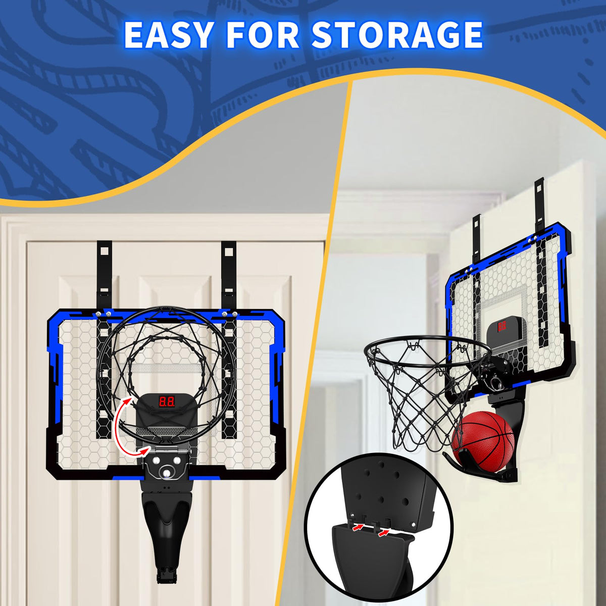 QDRAGON height-adjustable hoop grows with kids for longer play