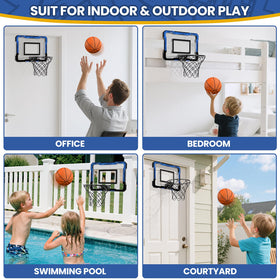 QDRAGON hoop with breakaway rim for a realistic slam-dunk feel