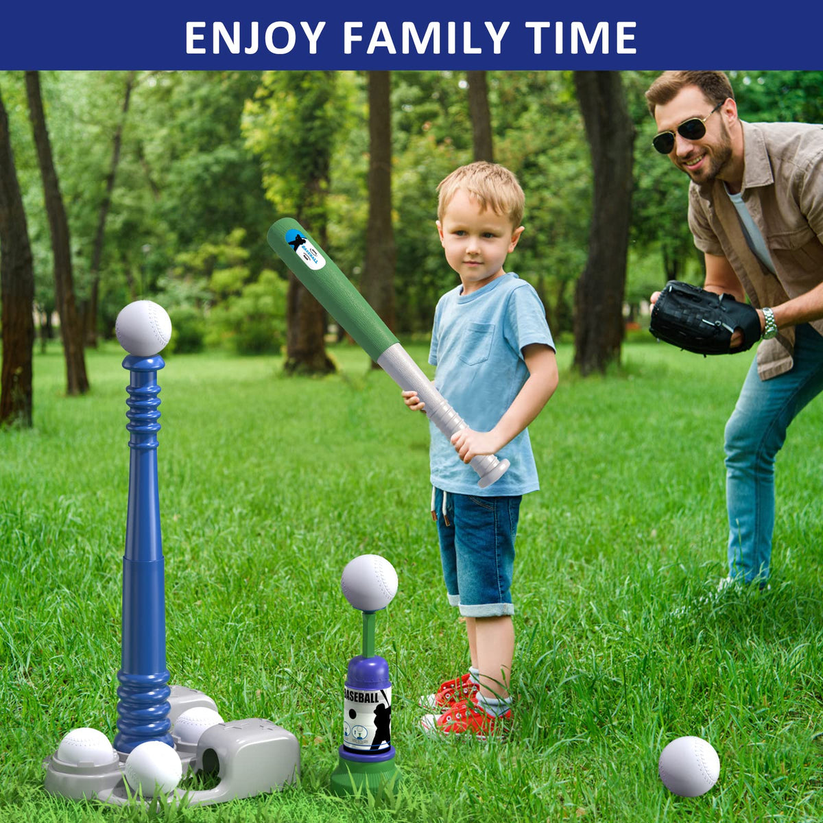 QDRAGON portable baseball toy set ideal for family outdoor adventures.