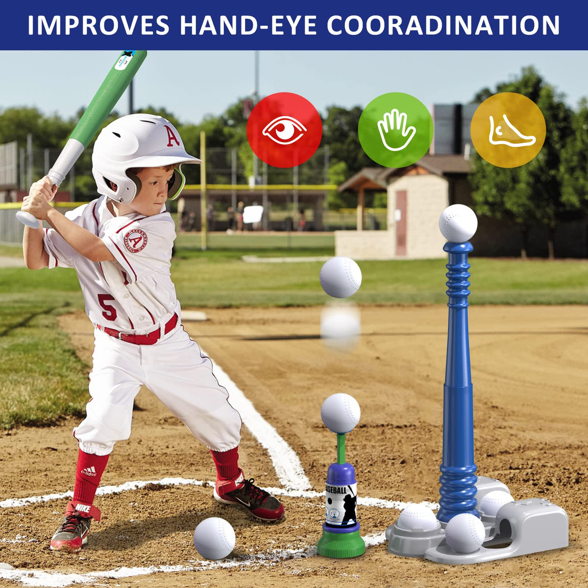 QDRAGON stretchable bat offers comfortable grip and easy handling.