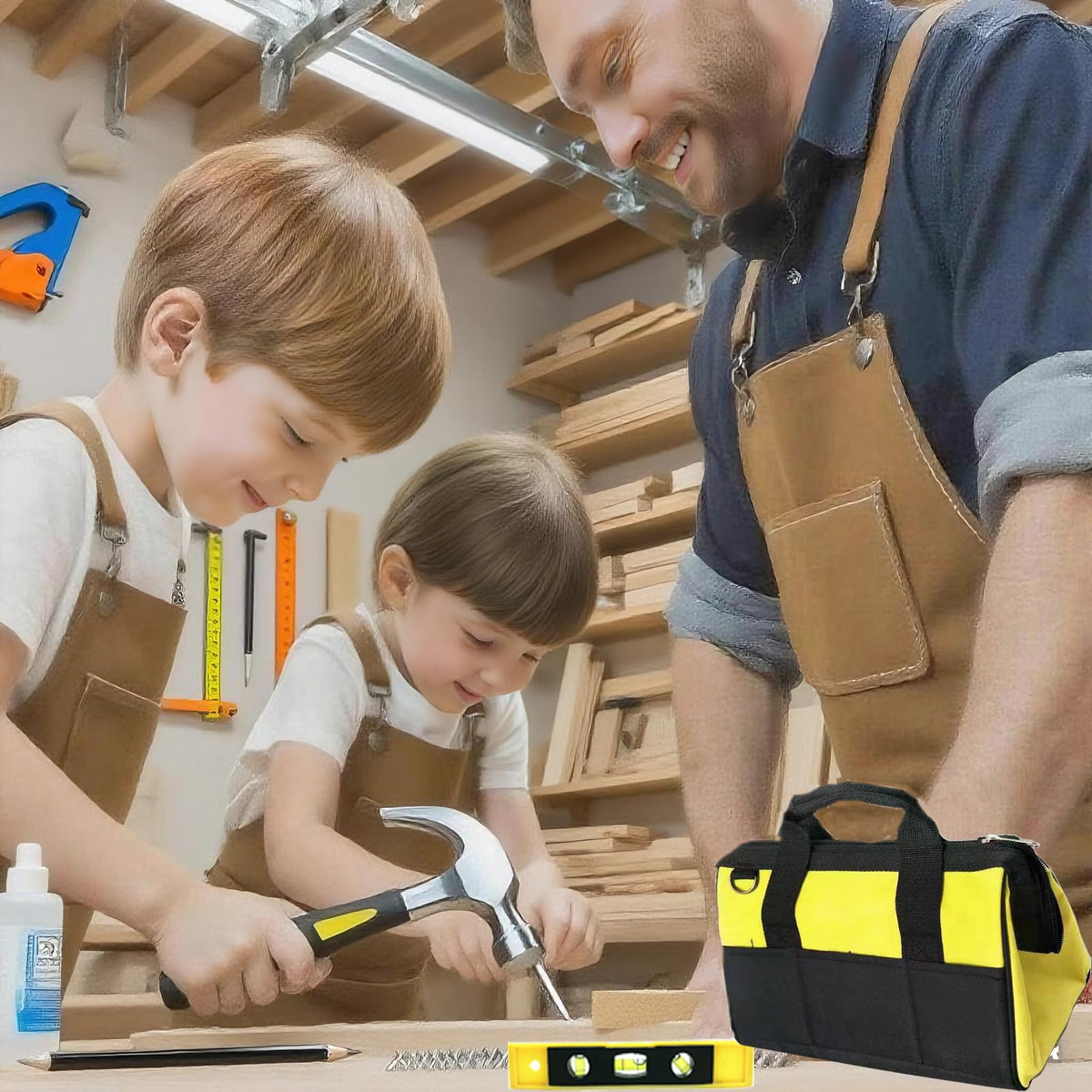 QeeHeng Kids Real Tools Set pliers grip safely for bending and twisting tasks.