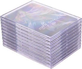 Qesonoo top loader sleeve clearly displays the card while protecting it