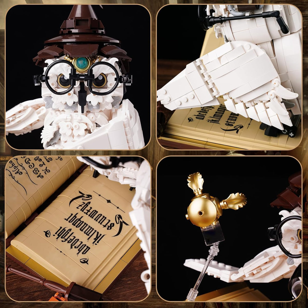 QFJ Ideas Magic World Owl Building Set offers a 1162 piece challenging build.