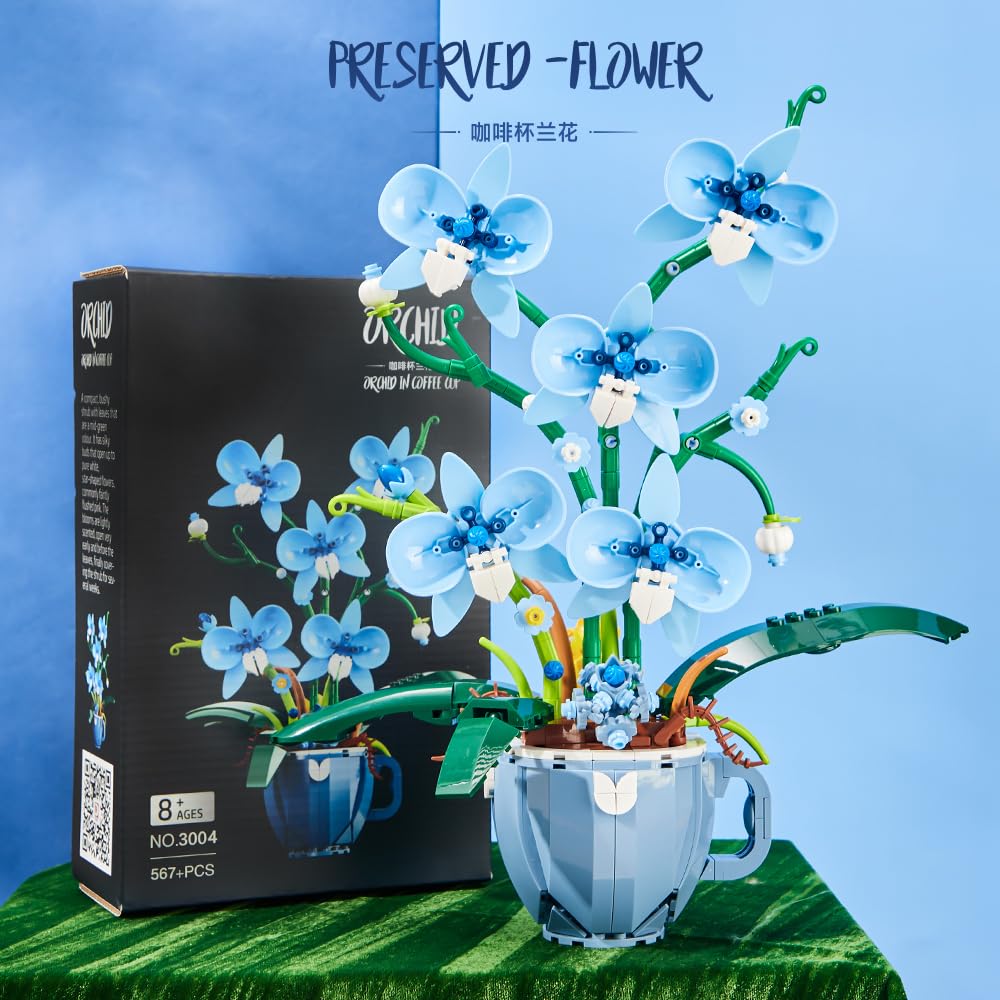 QFJ Ideas Blue Orchid instruction-guide for easy construction.