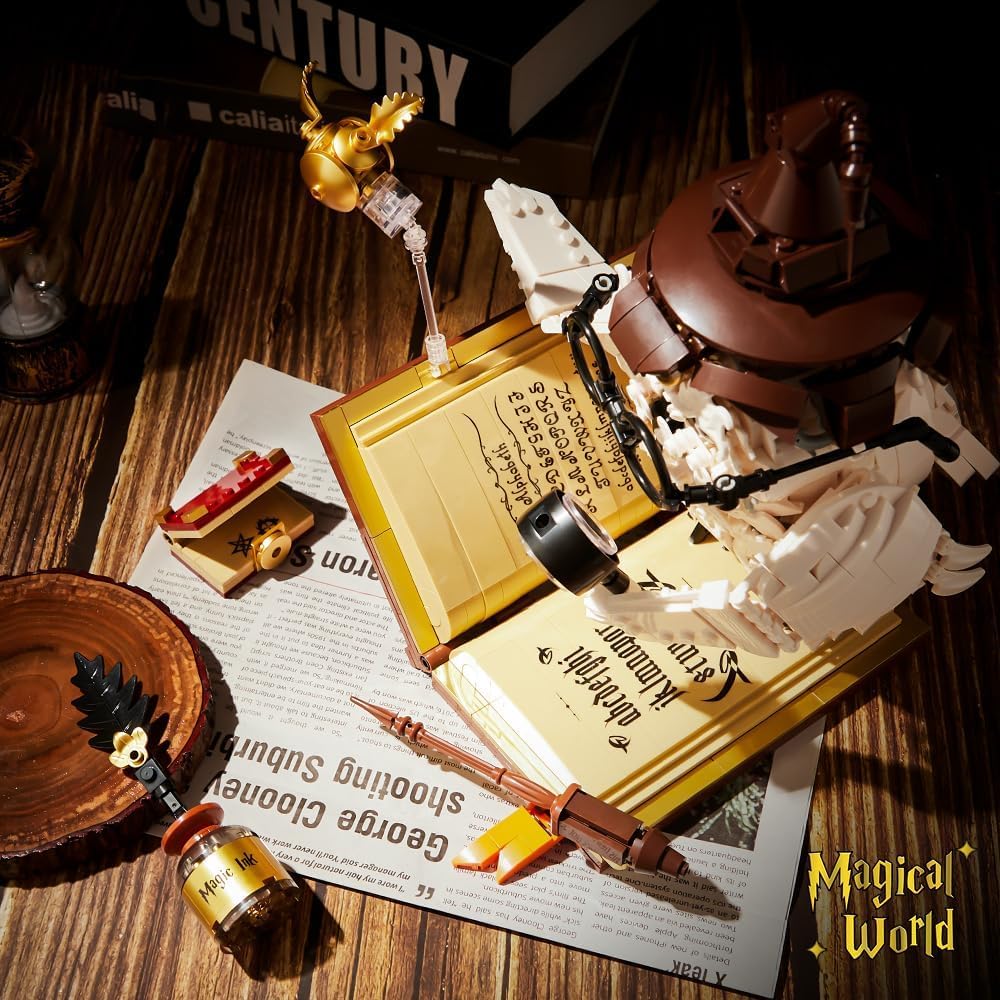 QFJ Ideas Magic World Owl Building Set creates a striking visual centerpiece.