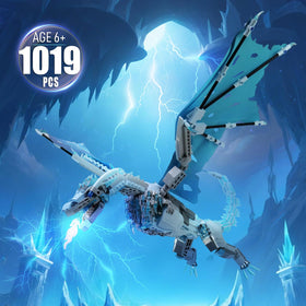 QFJ Ice Dragon head adjustable, enabling expressive poses for photos and showcases.