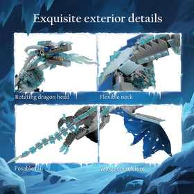 QFJ Ice Dragon tail articulation allows balanced stances on the stand.