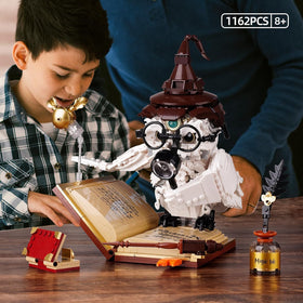 QFJ Ideas Magic World Owl Building Set is compatible with LEGO style MOC.