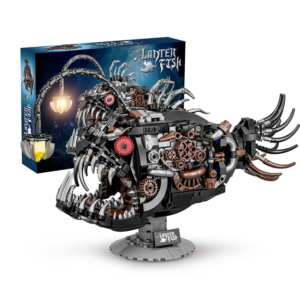 QFJ Ideas anglerfish assembly for ocean lovers and STEM builders.