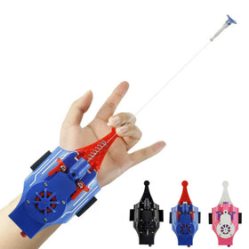 QGHZA Spider Web Shooter blue glove setup for immersive superhero role play.