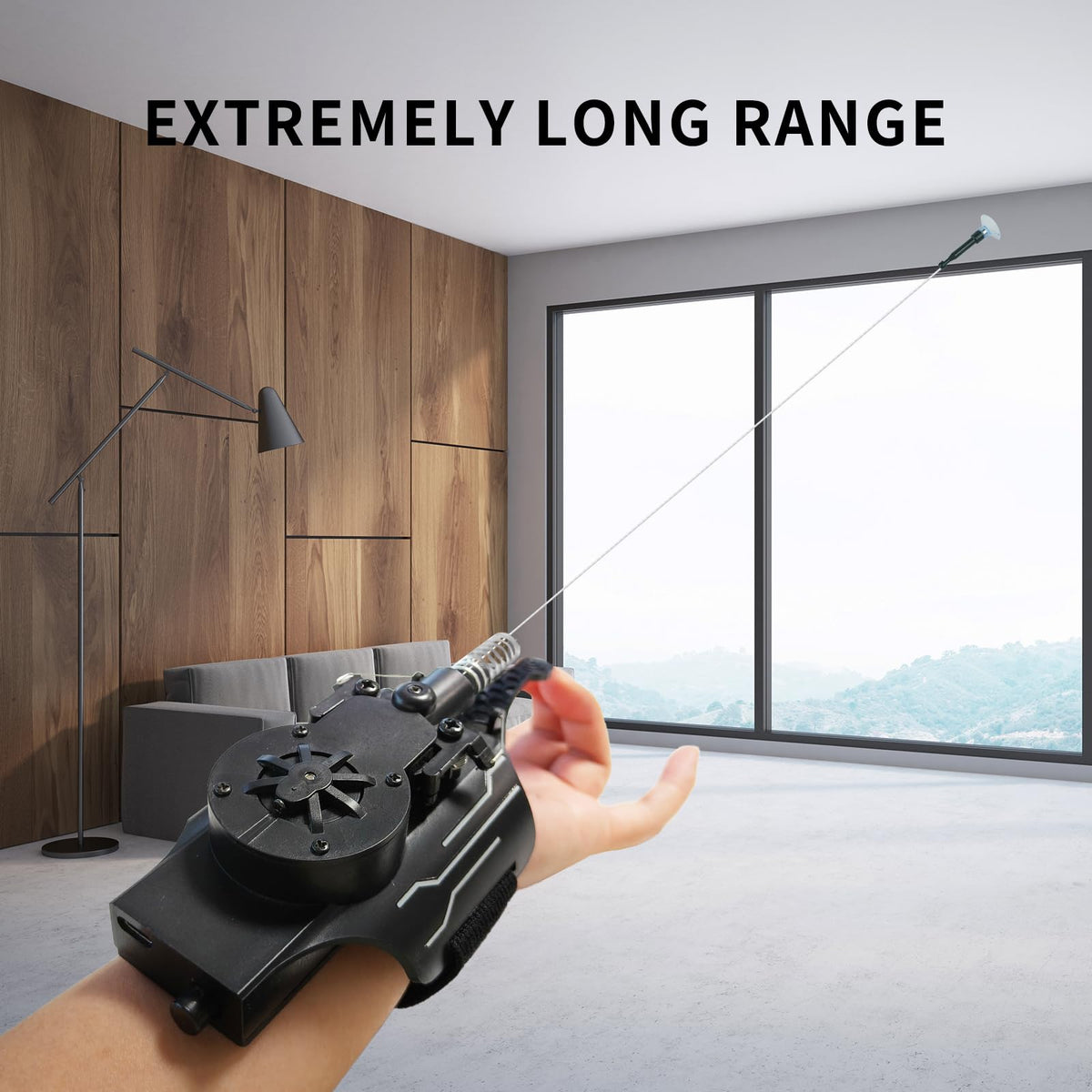 QGHZA Spider Web Shooter Glove and Launcher Set showcasing easy one-touch control